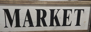 Wood Market sign