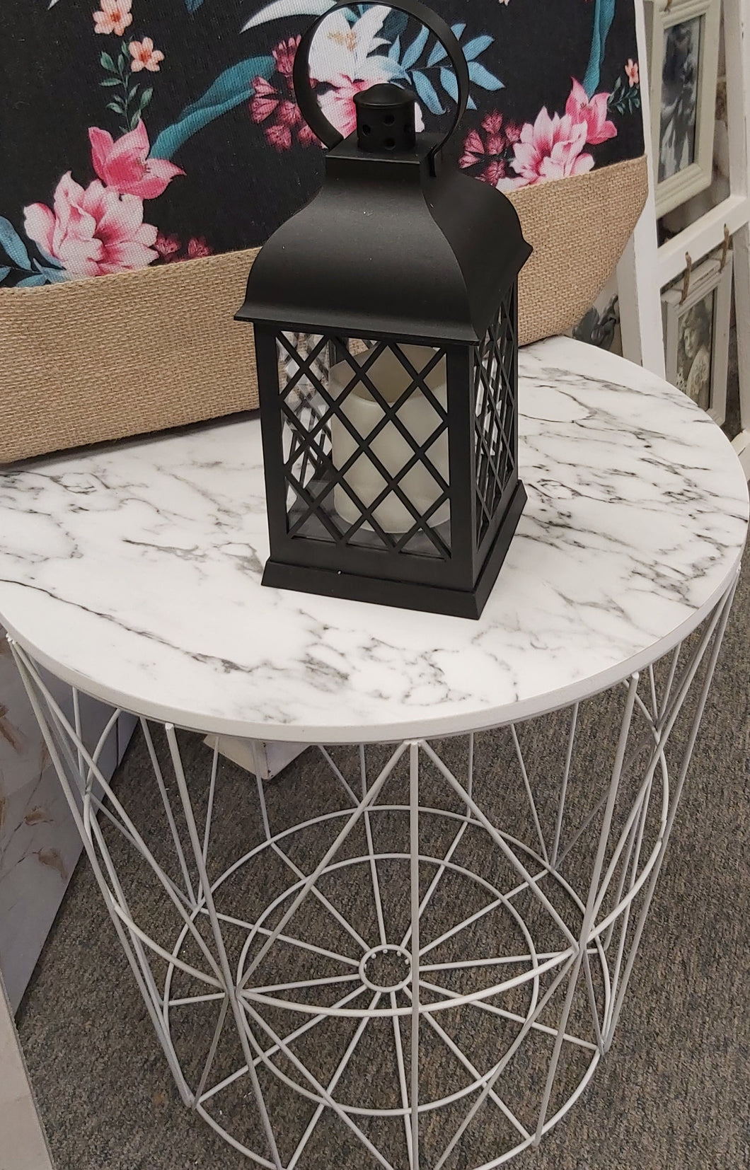 Outdoor lantern- with battery candle