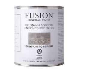 Gelstain & Topcoat- Greystone