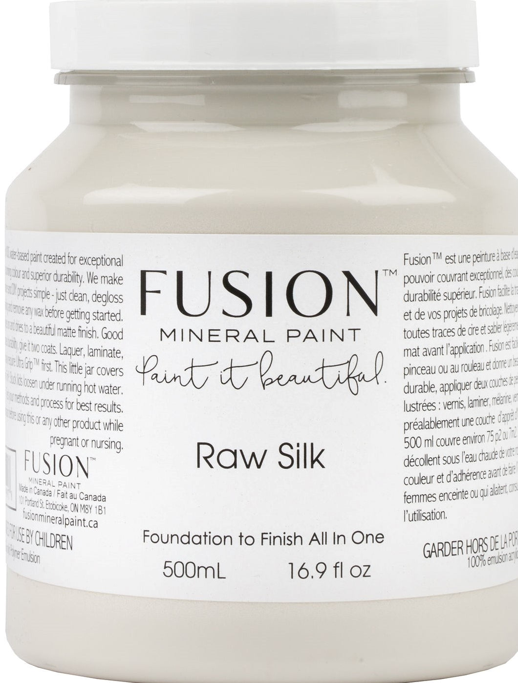 Fusion Mineral Paint- Raw Silk-500ml